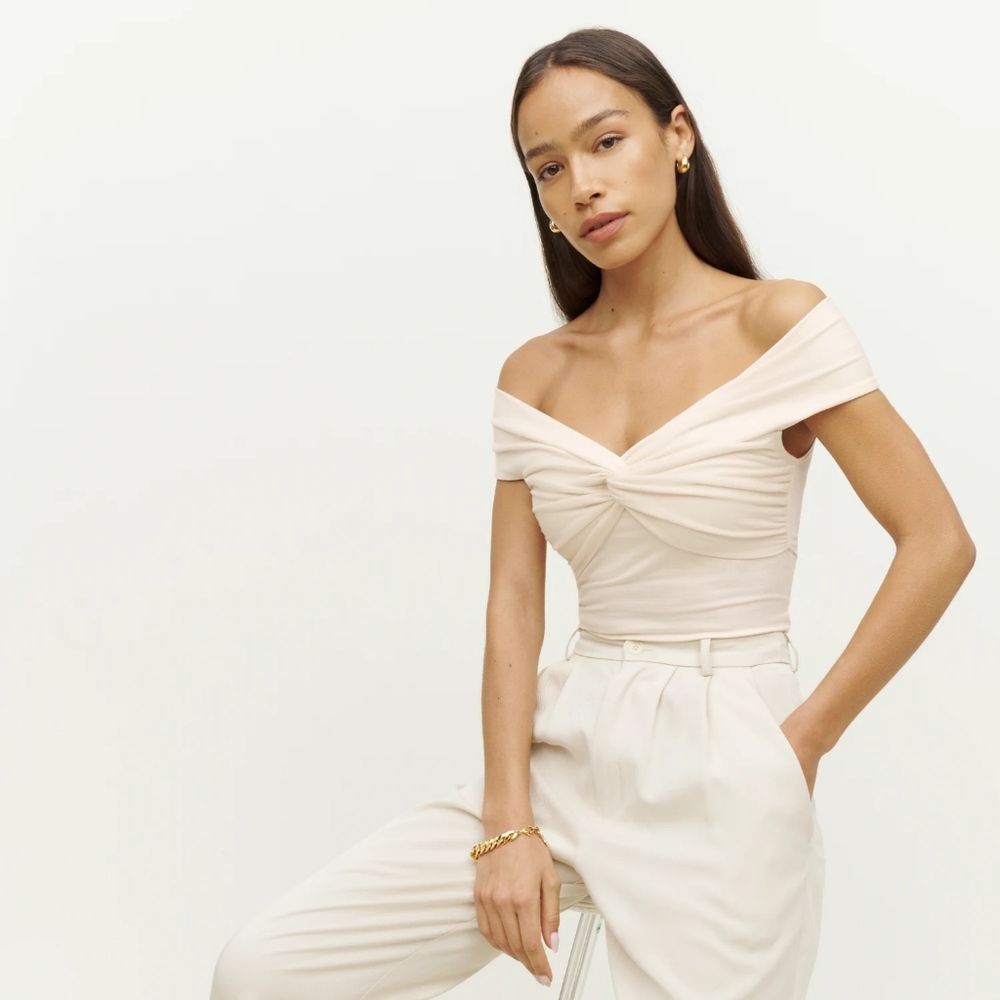 Reformation Ezlynn Knit Top